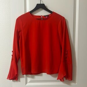 VINCE CAMUTO Blouse - Red/Orange- XS